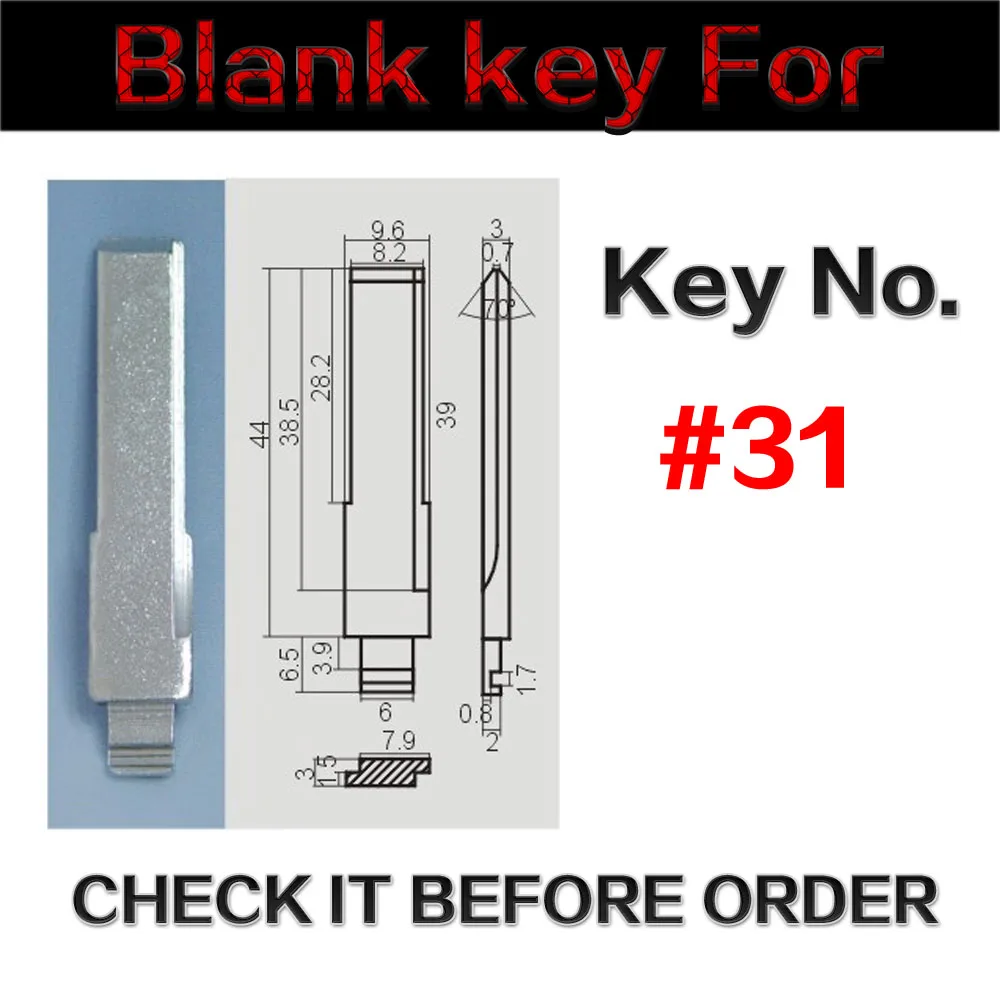 M604-8117 for Volkswagen key 31 (52)