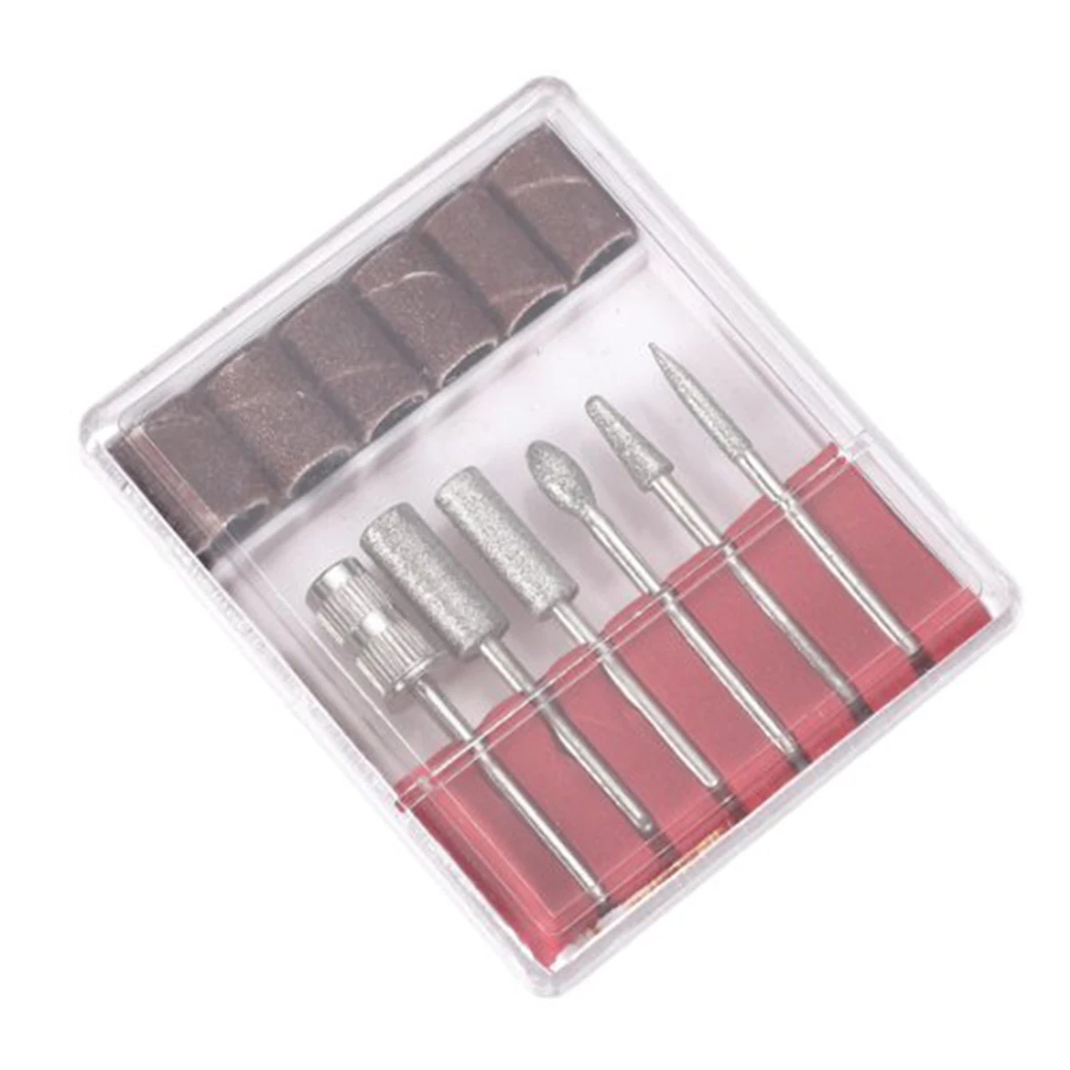 

ETEREAUTY 6pcs Diamond Drill Bit Manicure Pedicure Milling Manicure Cutter Machine Accessories Rotary Electric Nail Files Tools