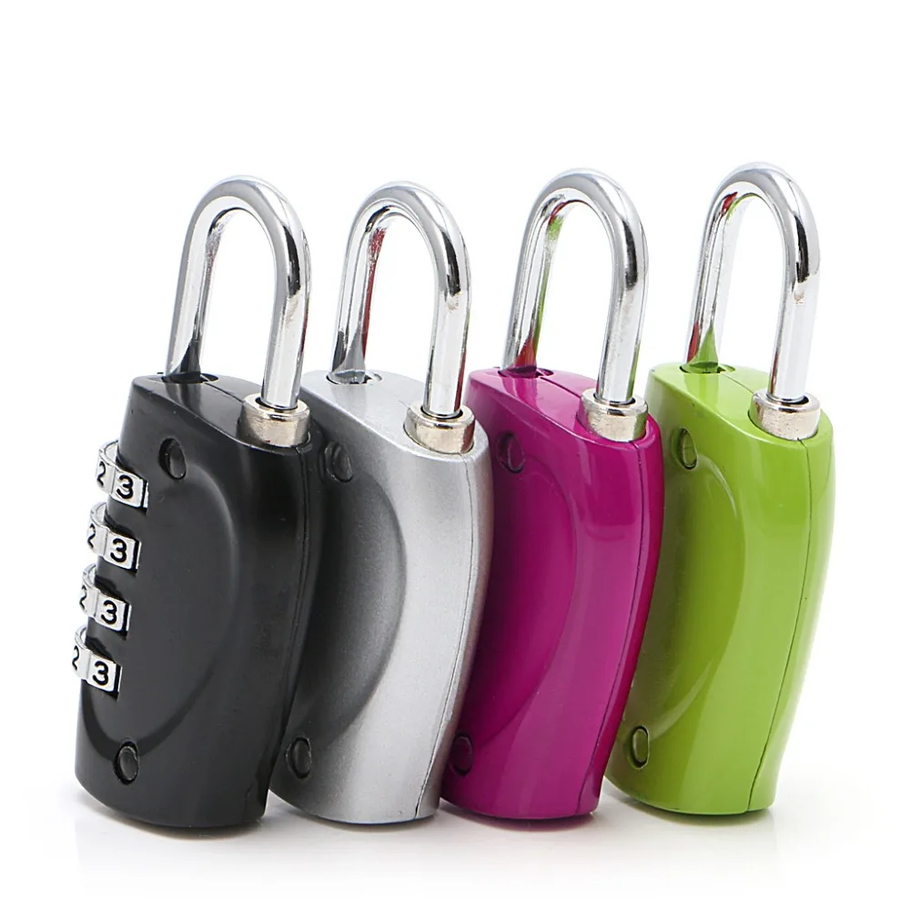 4 Dial Digit Combination Suitcase Luggage Metal Code Password Lock Padlock Hardware Locks