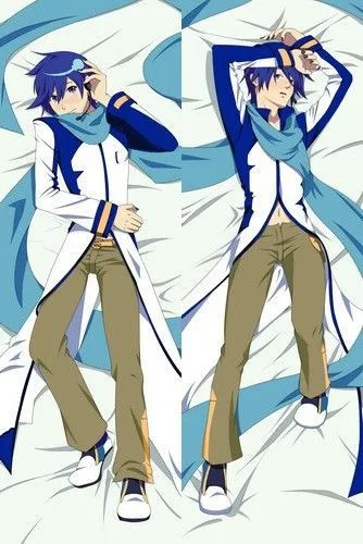 

Free Shipping New Japanese Anime hugging pillow case (Peach Skin Vocaloid Kaito Male