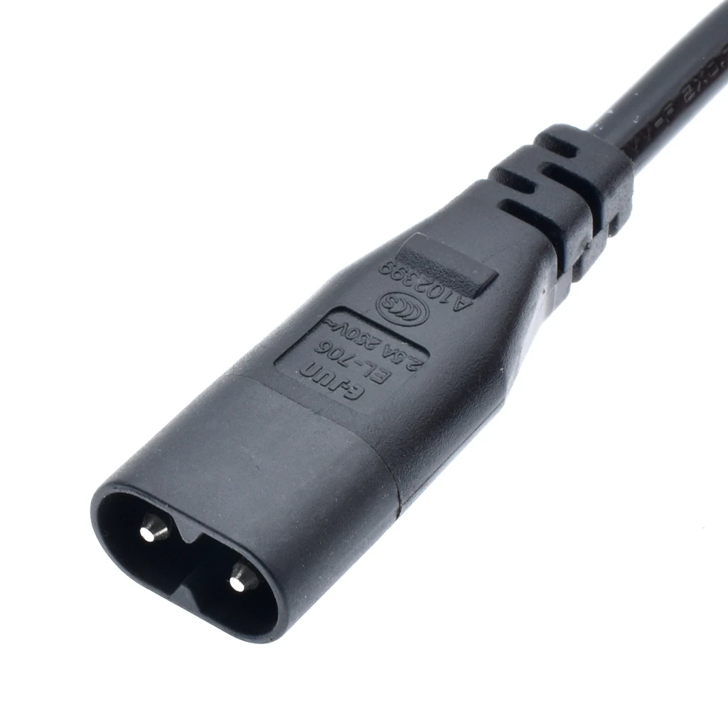 Высококачественный Удлинительный шнур для C5 C8 IEC 320 Female to Male Adapter короткий кабель