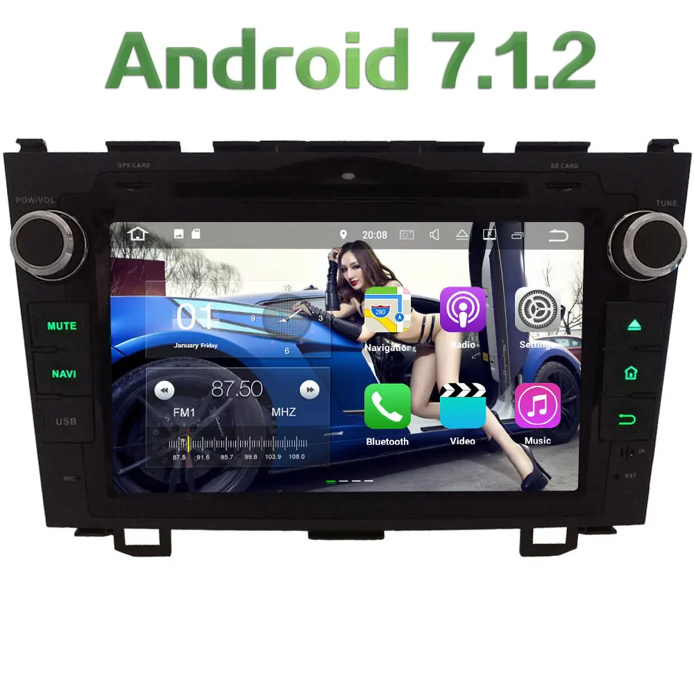 8 Android 7 1 2 Quad Core 2GB RAM DAB BT font b Multimedia b font