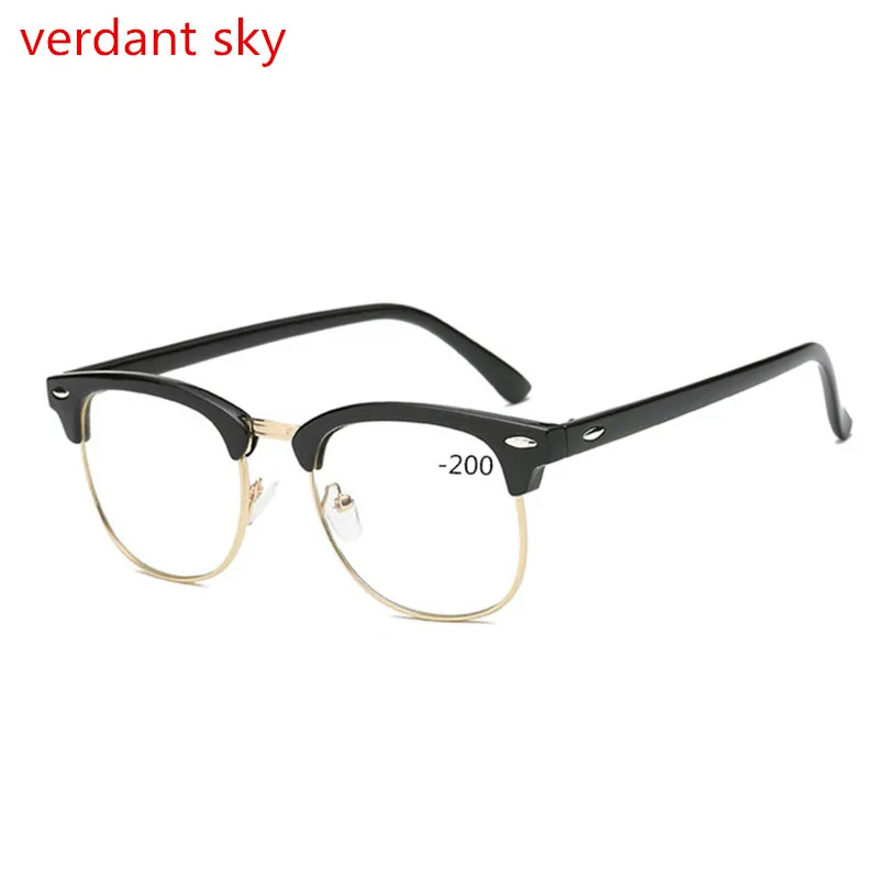 Male and female brand prescription eyeglasses PD62 64 rivets decorating retro glasses Lens