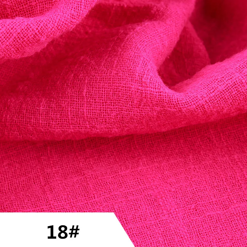 18 # льняная хлопковая ткань для лоскутов 50X135 см окрашенная Сливовая юбка Slub Tissu