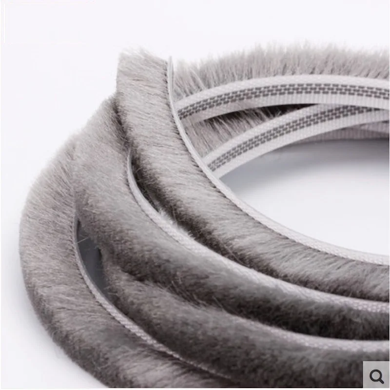 

5x10mm Felt Draught Excluder Pile Weather Strip Fin Seal Brush Insert into Sliding Sash Window Door Brush Seals 8.5 Meter Gray
