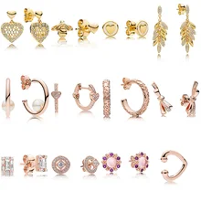 12 стилей, 1 пара, 925 пробы, серебряные серьги-гвоздики, пчела, любовь, жемчуг, кристалл, сделай сам, высокое качество, серьги для женщин, свадебные ювелирные изделия, подарок