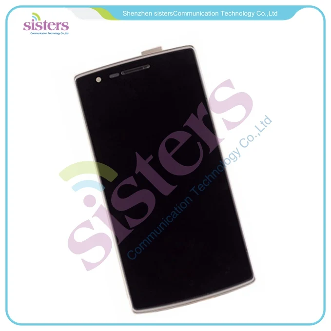 

Wholesale High Quality LCD Display Touch Screen Digitizer Full Assembly with Frame For Oneplus One 1+,Free Shipping