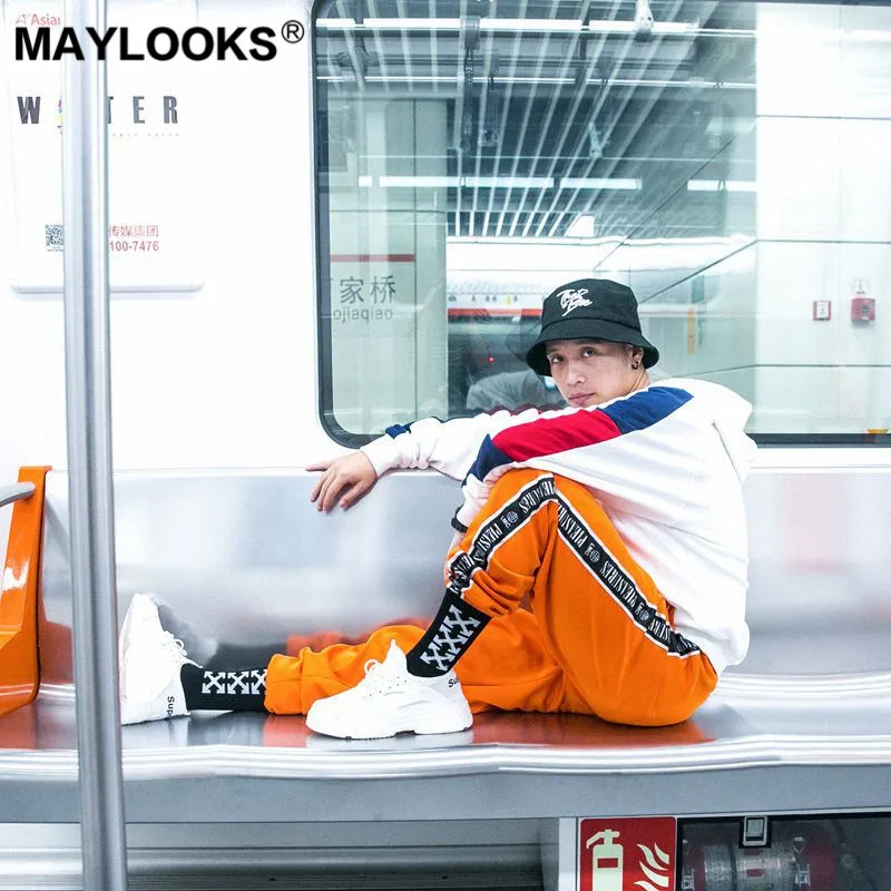 Maylooks/хлопковые мужские носки в стиле хип хоп для любителей уличного