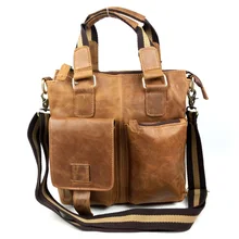 Винтажная Мода первый слой из натуральной воловьей кожи мужской портфель, плечевая сумка мужская сумка через плечо для путешествий сумка# VP-B259