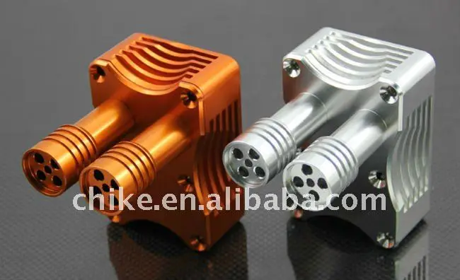 

1/5 baja CNC alloy exhaust, alloy Rev Box for hpi km rv baja 5b ss GR032