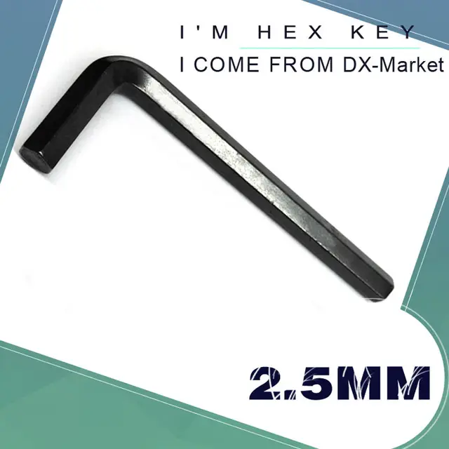 2.5mm hex key , 50pcs , metric hex key , m2.5 Allen key 45 STEEL tools