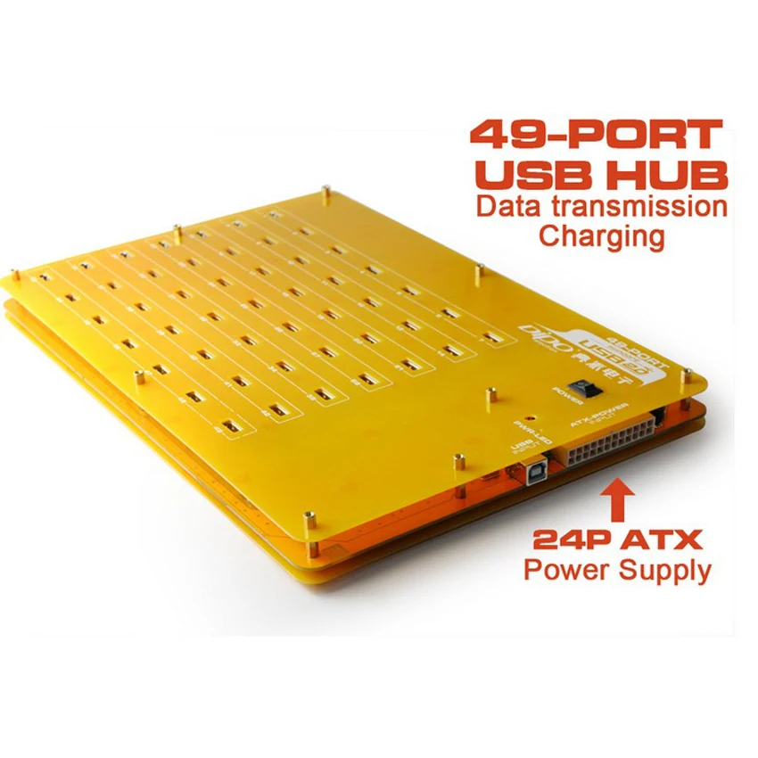 

Eyeboot 49 Port HUB Hi-Speed USB 2.0 Hub 24P ATX PSU for Multi Charger Charging Base