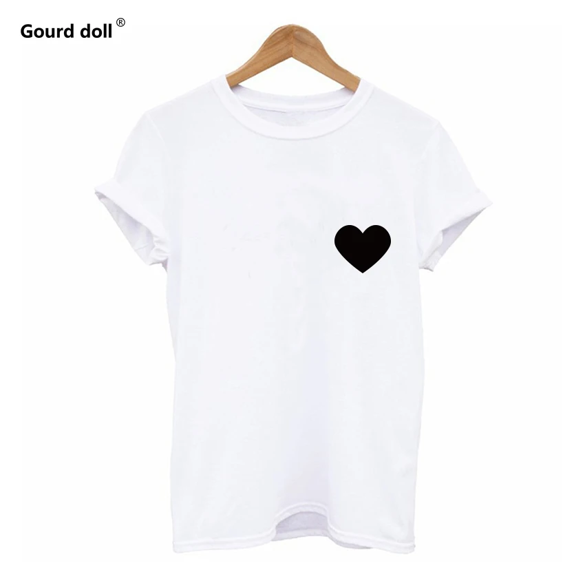 Футболка женская летняя с принтом Love в стиле Харадзюку милая Повседневная