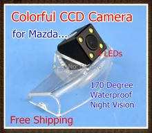Waterproof Special 4LED CCD Car Rear view camera Reverse Backup Parking Camera for Mazda 2 Mazda 3