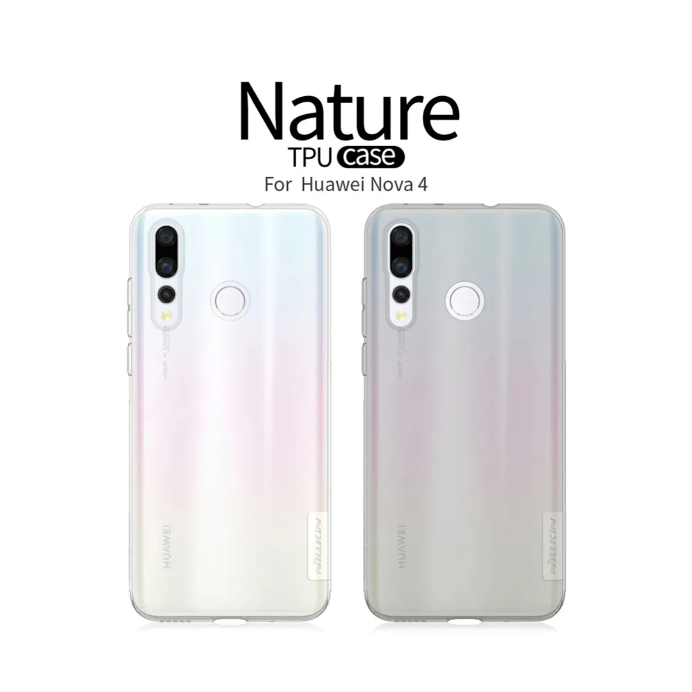 Для huawei Nova 4 чехол Nillkin натуральный ТПУ мягкий Прозрачный Ультра тонкий