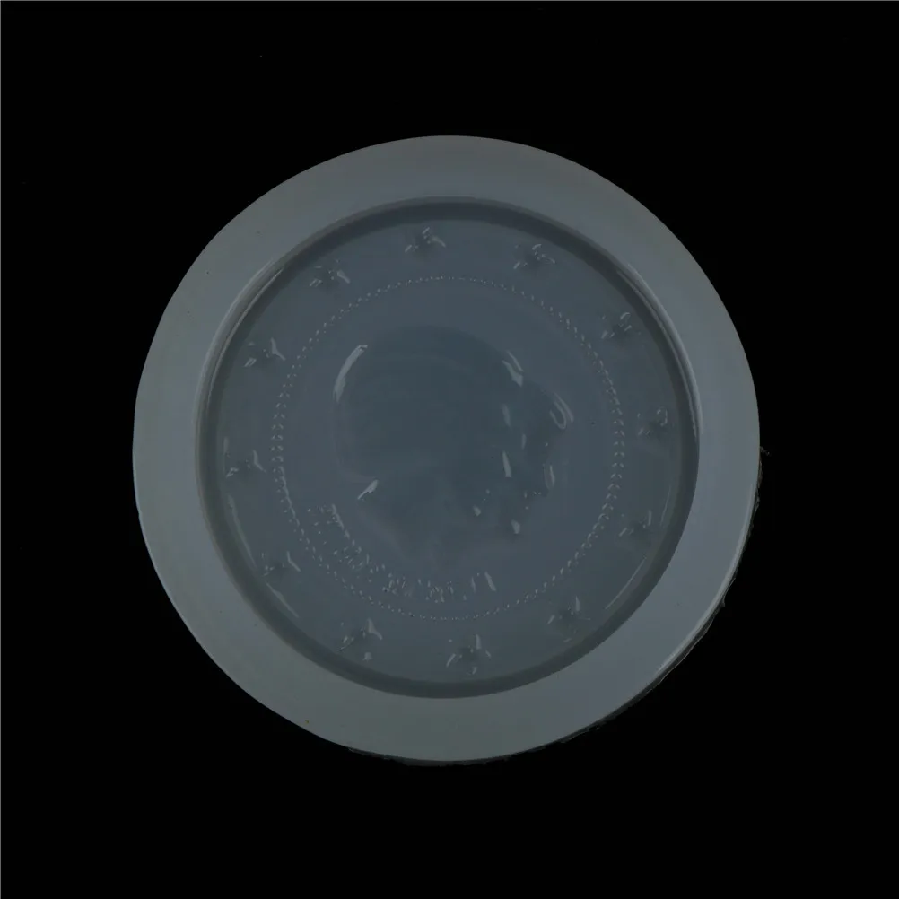 1 Pcs Round Coin Silicone Molds With Head Fondant Cake Decorating Tool Chocolate Candy Mold Cookie Baking Moulds