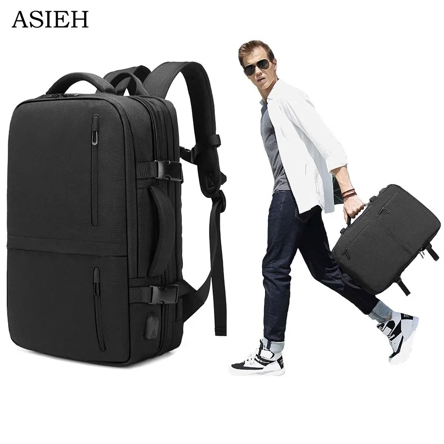 

New multi-function business travel backpack fashion men's laptop bag large capacity USB charging waterproof portable luggage