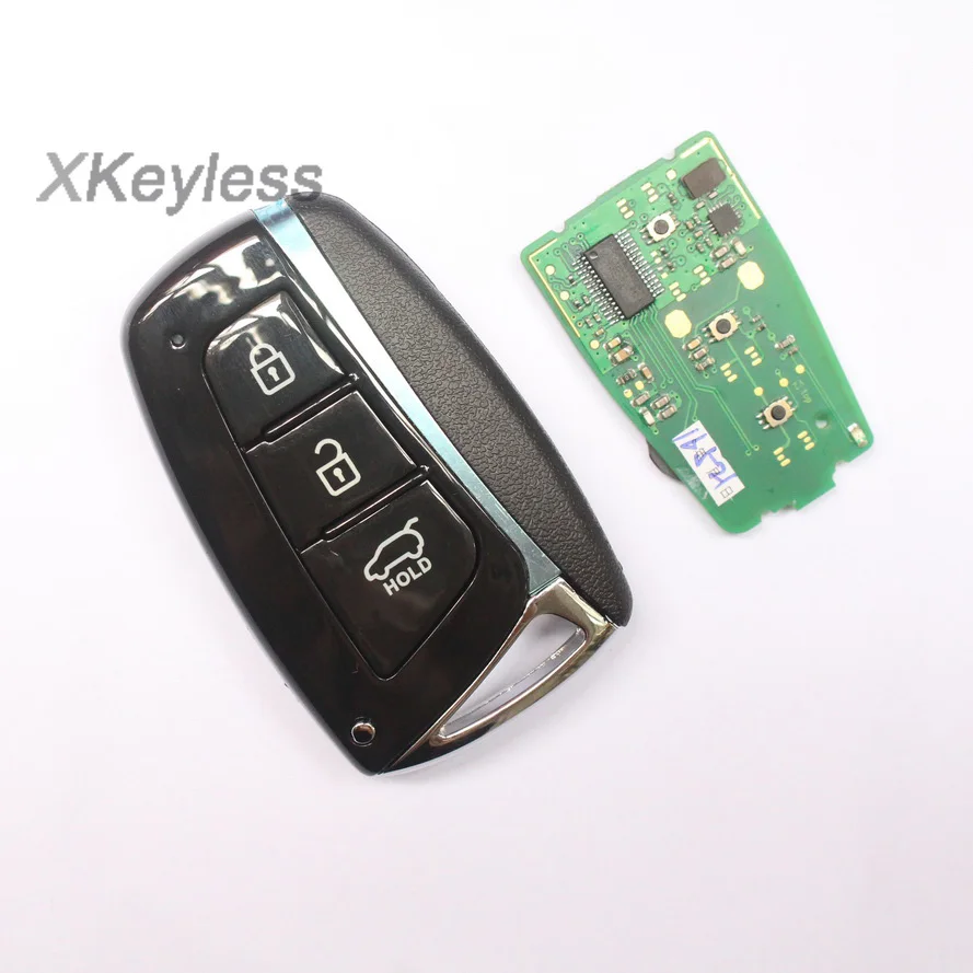 2012-2015 для Hyundai Santa Fe 3 кнопки fob умный пульт дистанционного управления 433 МГц