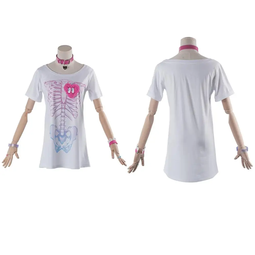 Anime MASTER GIRLS Idol Yumemi Riamu Cosplay Costume Girl T Shirt Halloween Carnival Costumes |