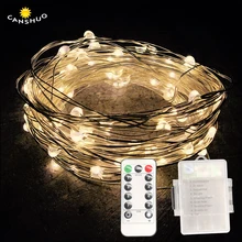 5/10M Waterproof Remote Control Fairy Lights AA Battery LED Lights Decoration 8 Mode Timer String Silver Wire Christmas Lighting 5/10M Waterproof Remote Control Fairy Lights AA Battery LED Lights Decoration 8 Mode Timer String Silver Wire Christmas Lighting