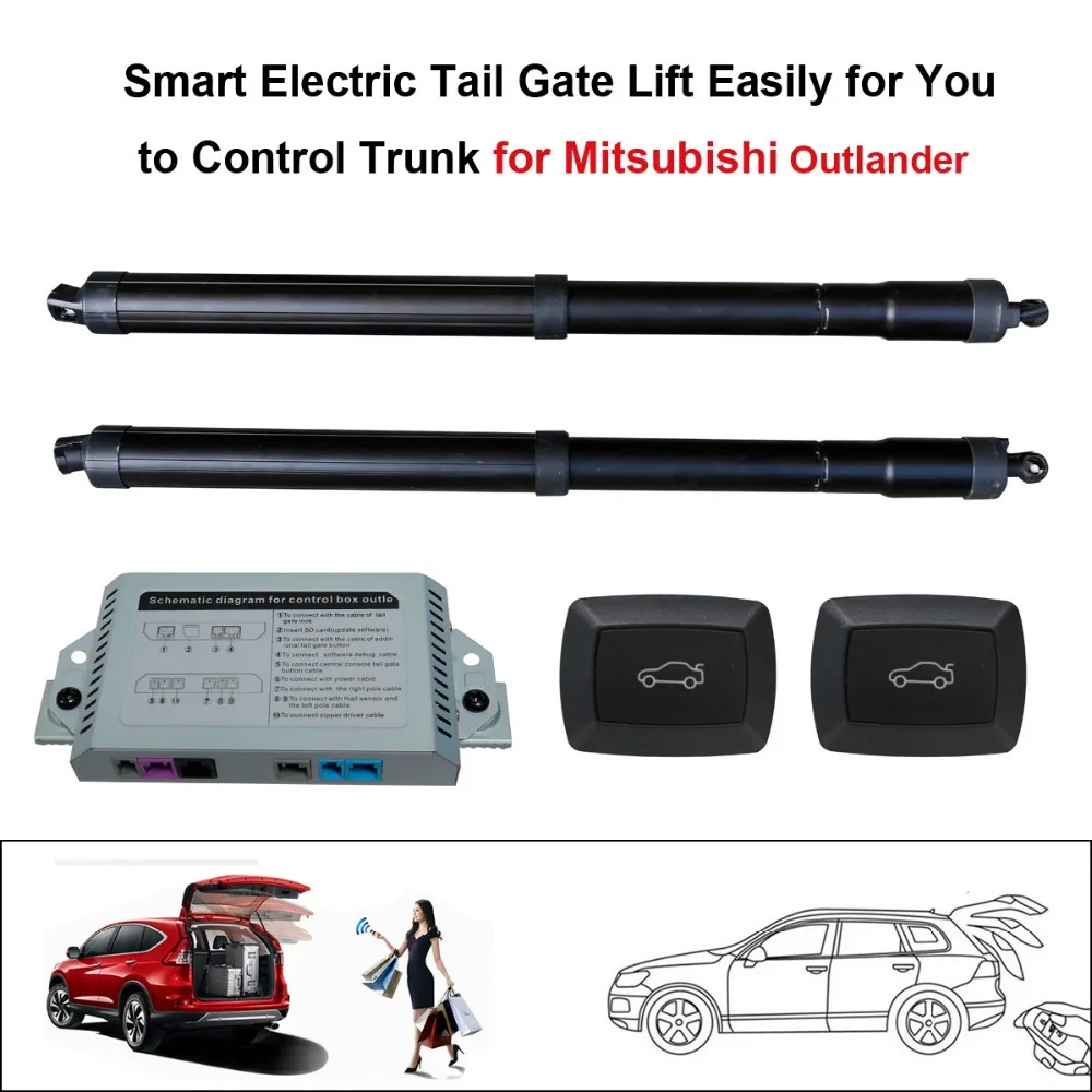 Умный авто Электрический задний подъемник ворот для Mitsubishi Outlander 2013- контрольный набор высота Избегайте зажима с электрическим всасыванием