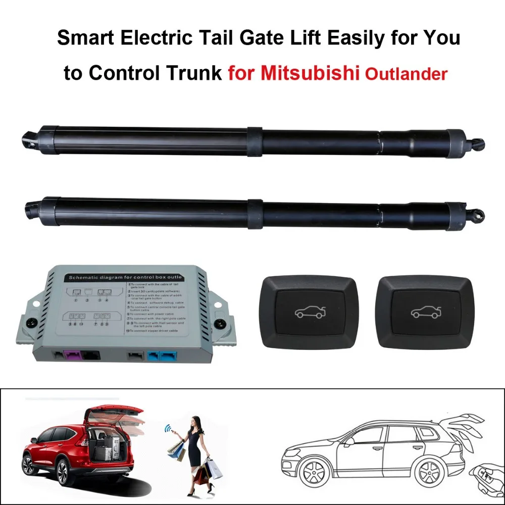 

Smart Auto Electric Tail Gate Lift for Mitsubishi Outlander 2013-2016 Control Set Height Avoid Pinch With electric suction