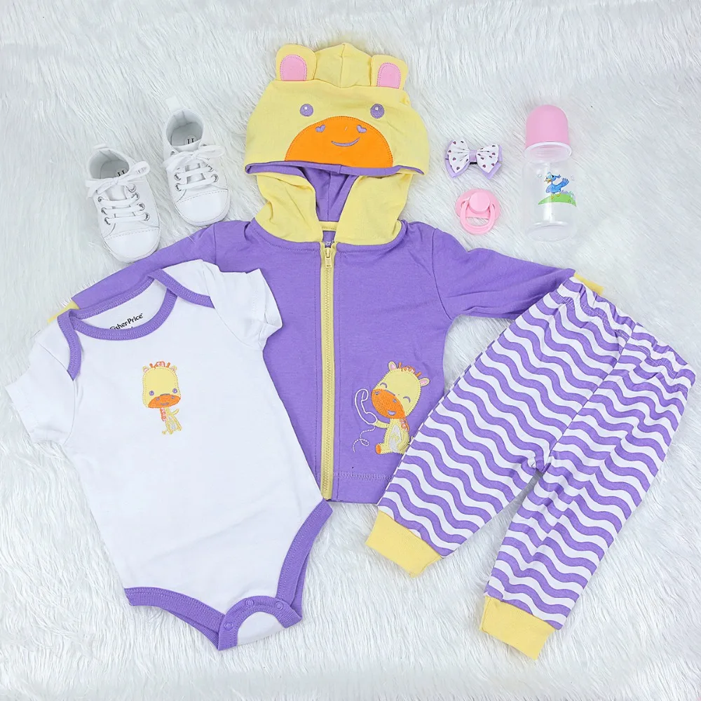 Forrsdor 58cmHot-selling фиолетовый спортивный костюм Реалистичная силиконовая кукла bebe reborn corpo de silicone inteiro realista, подарки на день рождения
