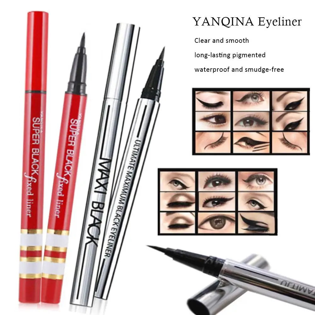 Eyeliner Quick-drying Waterproof Not Smudge-free Eyeliner Liquid Silver Red Tube All Day High Waterproof Makeup Liquid Eye Liner