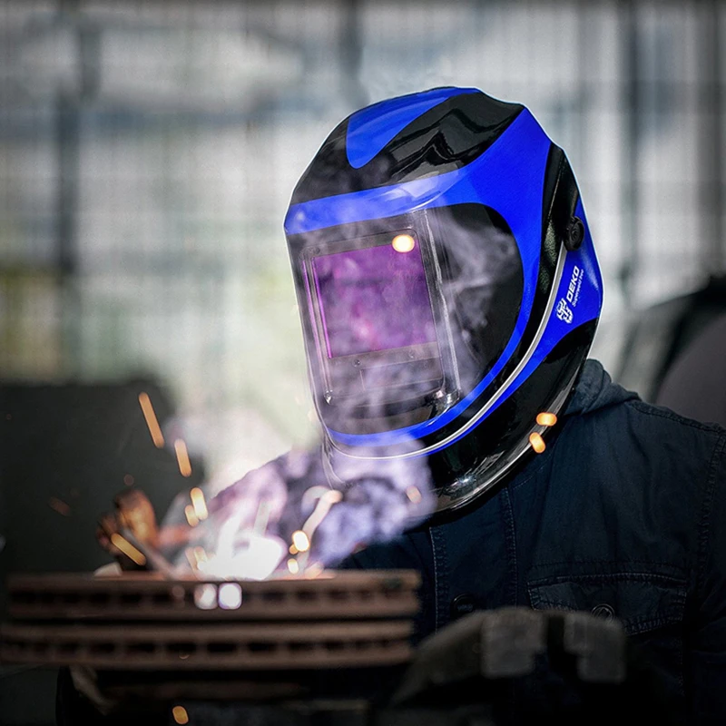 Шлем сварочный DEKO MZ232 на солнечной батарее с автозатемнением Профессиональный