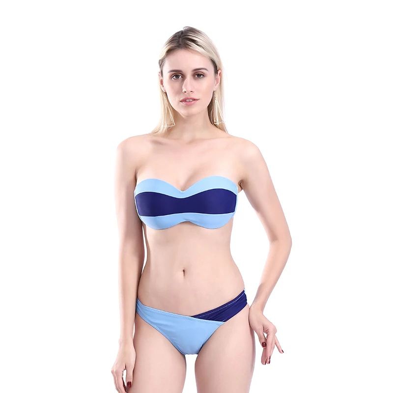 

2019 New Arrival Sexy Women Swimwear Bathing Swimsuit Strapless Bikini Set Suit Off Shoulder Swimsuit Beach Wear Biquini
