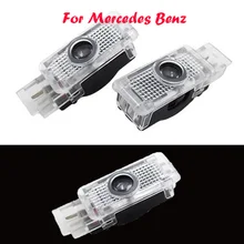 2x LED Car Door Courtesy Laser Logo Projector Light For Mercedes Benz W203 C Class SLK CLK SLR