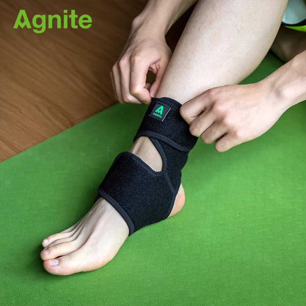 Agnite поддержка лодыжки 1 шт. Регулируемый Вес для фитнеса баскетбола бандаж защита