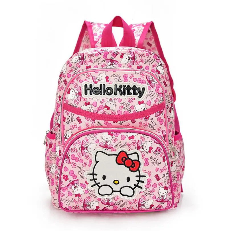 Hello kitty девочки школьная сумка Детский рюкзак сумки Школьные Рюкзаки Школьный рюкзак сумки веселый Детский рюкзак