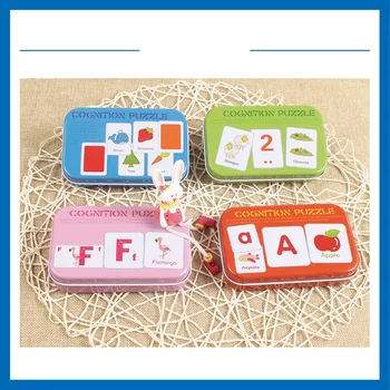 

Baby Toy Wooden Puzzles Toys For Children Early Educational Word Cognition Montessori Materials Safe Wooden Toys For 3 Years Old