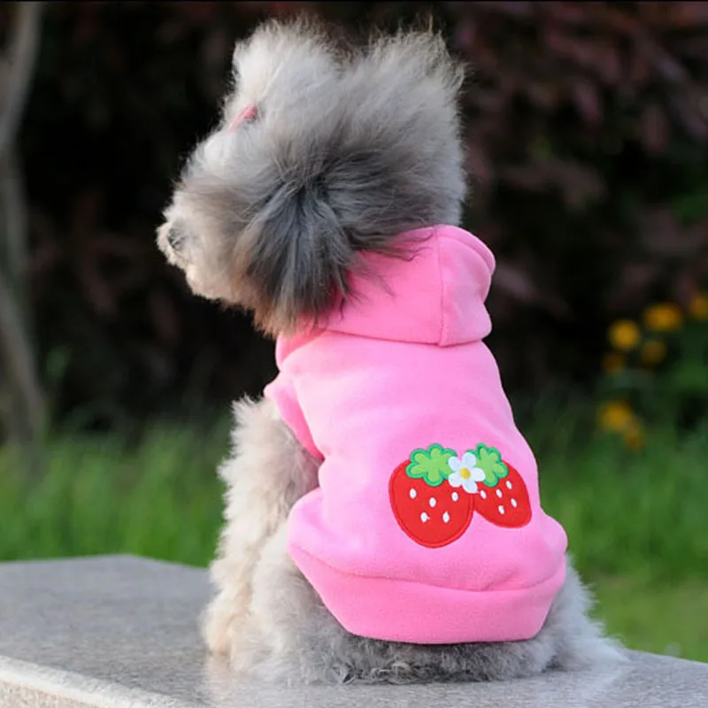 Одежда для собак Толстовка Осень Зима собака толстовка розовый для маленьких собак и кошек Мопс Йоркширский терьер толстовки собака толстовка одежда#18