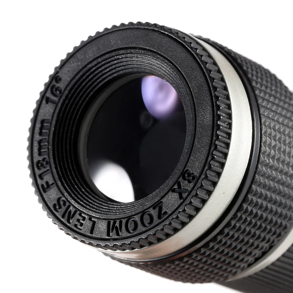 Новые 8X Телескопический Объектив Fisheye Широкий формат макро Оптические стёкла телефото зум Lentes для Samsung S5 S6 S7 S7 край монопод