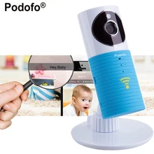 Podofo 720P HD mini wireless wifi baby monitor , ip camera Infant Baby clever dog video Security Two-way TOPS Audio Night Vision