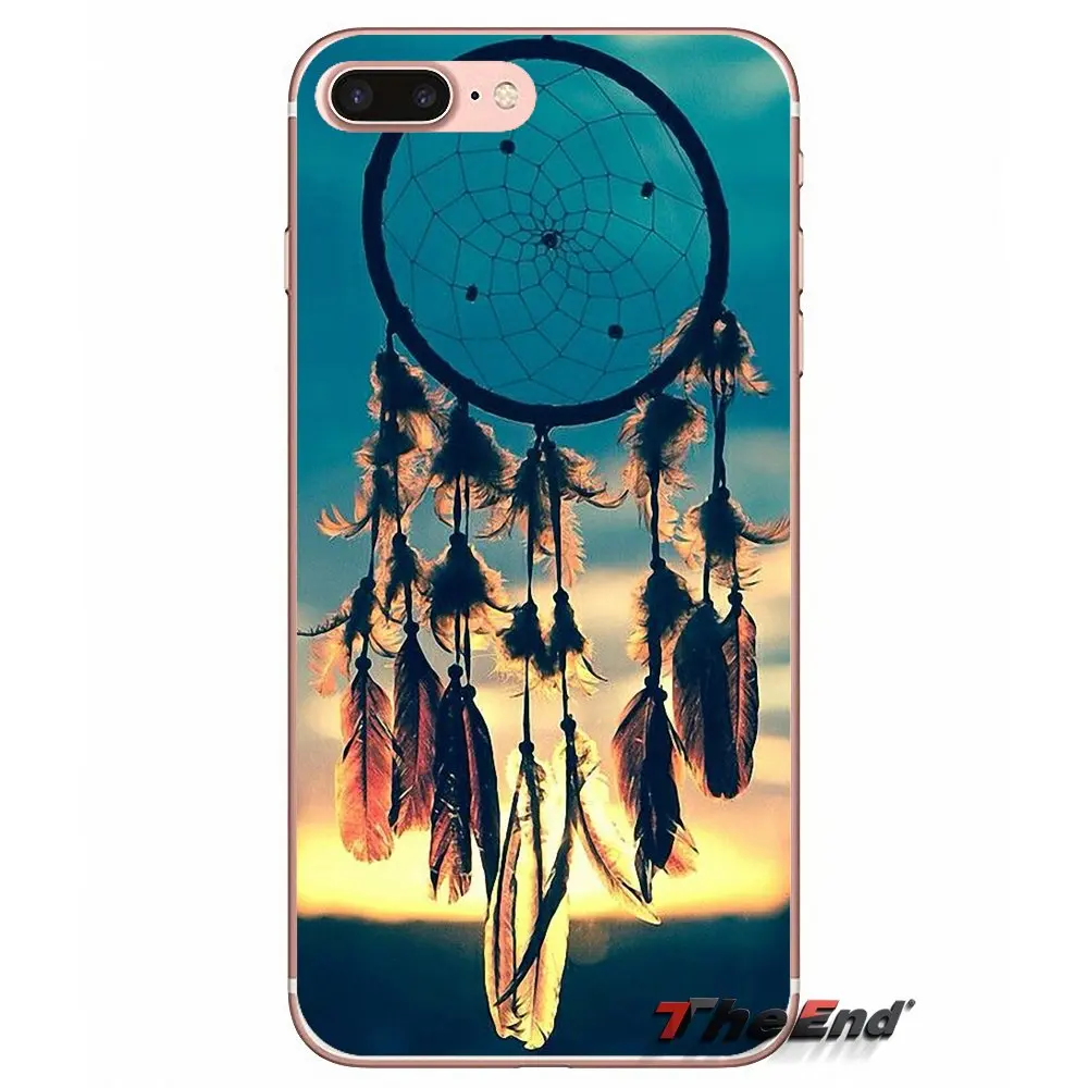 Ловец снов Dream catcher цветка TPU чехол для сяо mi красный 4 3 S Pro 4i 4C 5 5S Max Примечание 2