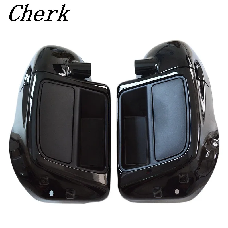 

Motorcycle Black Lower Vented Fairing Leg Warmer For Harley Touring Road King Street Glide 2014 2015 2016 2017 2018
