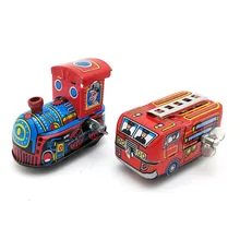 Детский подарок заводные игрушки Ретро паровозик, пожарная машина, напоминающая детей, винтажная оловянная игрушка для детей, классические игрушки, заводные игрушки для мальчиков