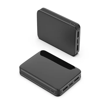 

Portable Mini Power Bank 10000mAh Dual USB Mirror Screen Digital Disply Mobile Charger Poverbank External Battery Pack Powerbank
