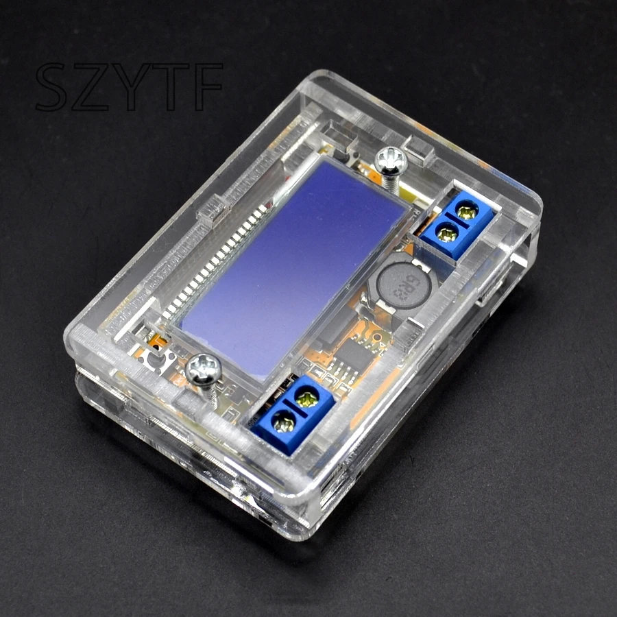 

LCD Adjustable Power Step-down Module DC-DC Stepdown Charge DIY Kit LED Driver for Voltmeter Ammeter Peak Current Adjustment