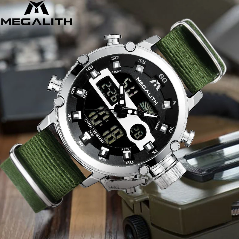 

MEGALITH 2019 Watch Men Top Brand Luxury Luminous Waterproof Watch Men Sport Casual Analog Quartz Watch Clock Relogio Masculino