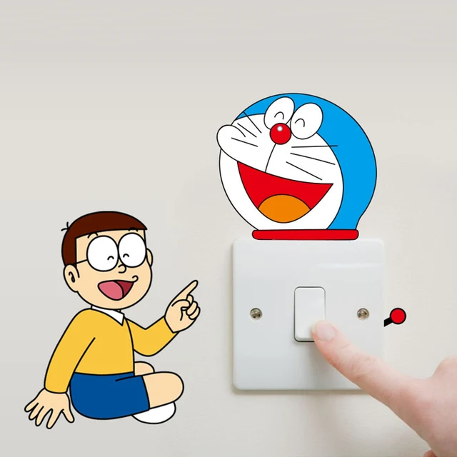 Hot Sale Cartoon Doraemon Switch Stickers Creative Pvc Removable Wall Stickers Home Decorative Wallpaper Hhy1 Hot Sale Cartoon Doraemon Switch Stickers Creative Pvc Removable Wall Stickers Home Decorative Wallpaper Hhy1
