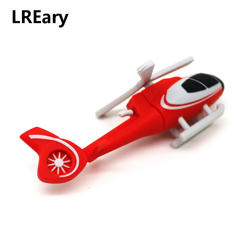 The new design U disk cartoon Helicopter model USB flash drive 4GB 8GB pen drive 16GB 32GB 64GB Pendrive aircraft memory stick