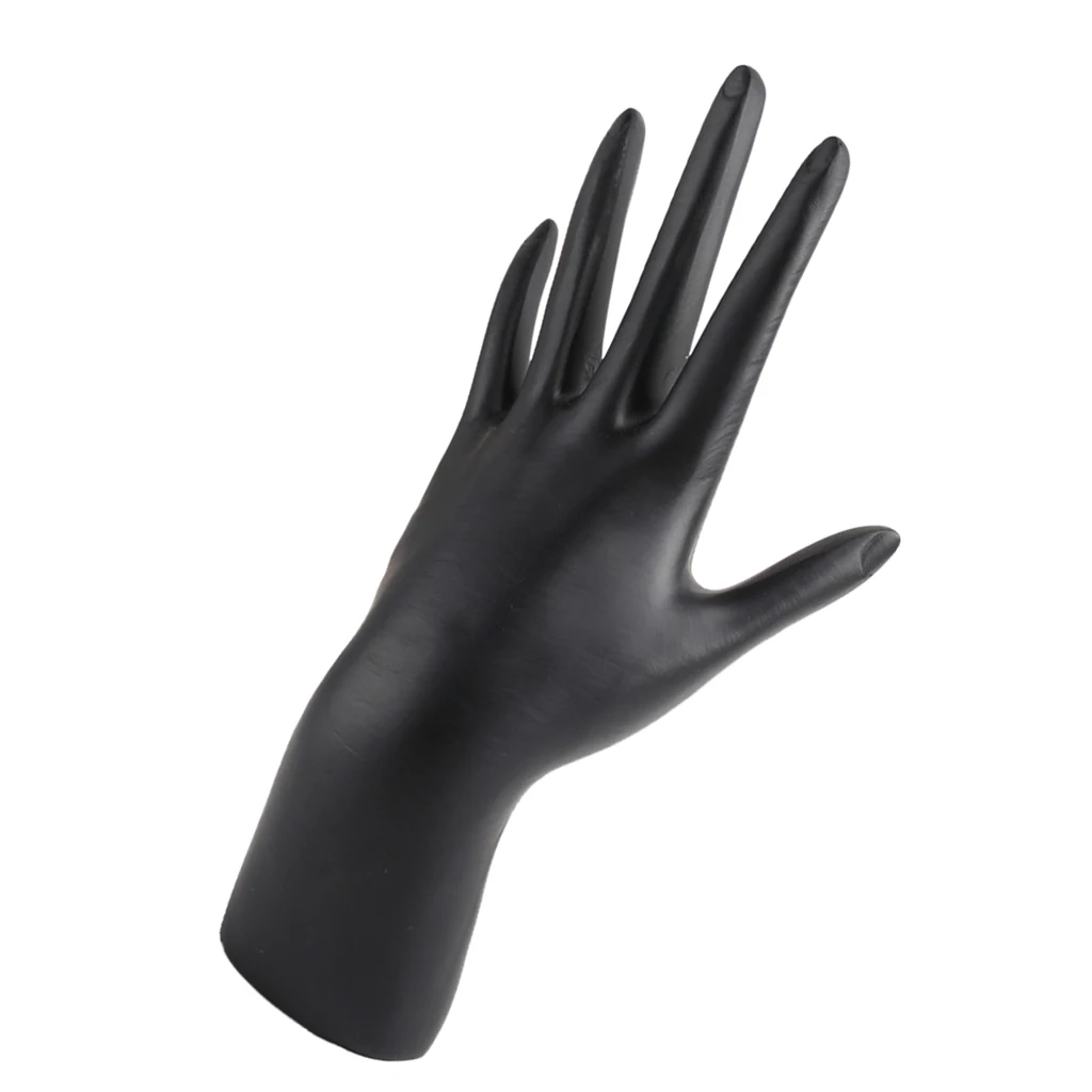 Black Resin Mannequin Hand Form Bust Ring Bracelet Display Stand Holder Showcase Home Shop