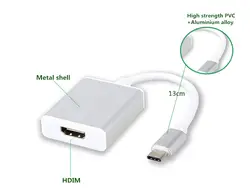 Тип-C к hdmi адаптер usb3.1 к hdmi high-definition линии преобразования для macbook СРВЧИ скидка 20%