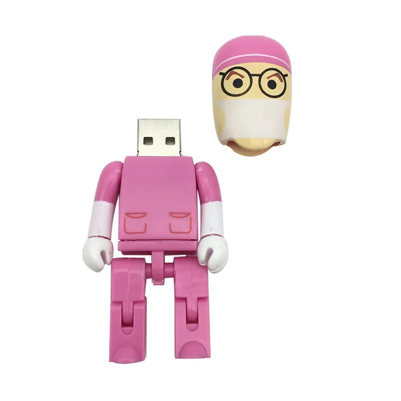 Мультфильм робот медицинский usb флэш-накопитель в виде доктора usb память 2,0 4 ГБ 8 ГБ Флешка 16 Гб Флешка 32 Гб 64 Гб 128 ГБ медсестры