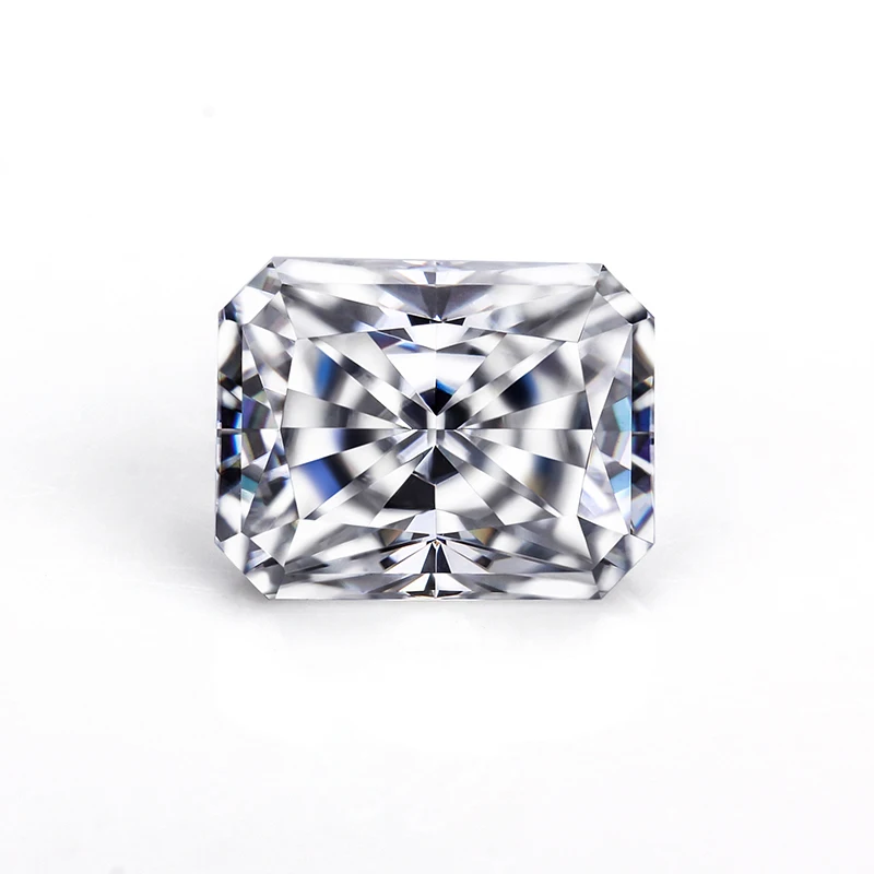 Белый EF цветной Алмазный тестер moissanite 8x6 мм измельченный лед лучистого разреза