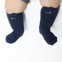 Cute Cat Design Anti Slip New Born Knee High Baby Socks Girls Kids Leg Warmers 1